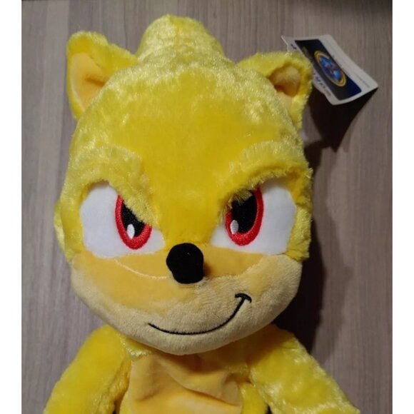 Build A Bear Sonic The Hedgehog Super Sonic 17" Yellow Plush Unstuffed NWT New - Picture 3 of 3